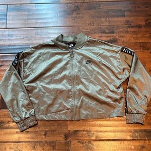 Nike Khaki Green Zip-Up Jacket